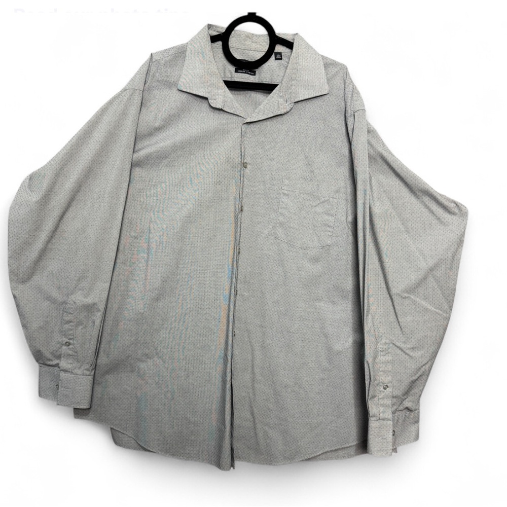Shaquille O’neal Button Down Long‎ Sleeve Shirt Men’s Size Xlg Big Fit 20 36/37